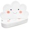 Cloud Party Plates for Baby Shower or Birthday Party (6.4 x 10 In, White, 48 Pk)